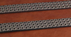 Genuine Leather Punk Rock Biker Trucker Mens Belt Men Black Coffee Belt for Men - imessengerbags