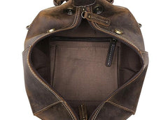 Vintage Leather Small Messenger Bag for men Shoulder Bag for men