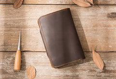 Vintage Slim long Wallets Leather Mens Coffee Wallet Long Wallet for Men - imessengerbags
