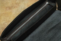 Black Cool Leather Messenger Bag Handbag Shoulder Bag For Men - imessengerbags