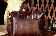 Vintage Leather Mens Briefcase Business Briefcase Cool Work Briefcase For Men - imessengerbags