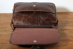 Handmade Genuine Leather Mens Cool Messenger Bag Sling Bag Chest Bag Bike Bag Cycling Bag for men - imessengerbags