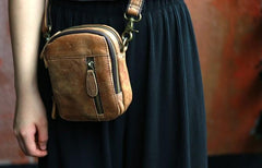 Cool Leather Belt Pouch Mens Waist Bag Shoulder Bag for Men - imessengerbags