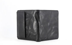 Leather Mens Front Pocket Wallet Small Wallet Slim Wallet Card Wallet for Men - imessengerbags