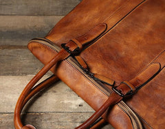 Handmade Leather Mens Briefcase Work Bag Laptop Bag Business Bag for Men - imessengerbags