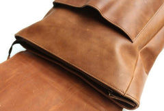 Cool Leather Mens Backpack Travel Backpack Laptop Backpack for men