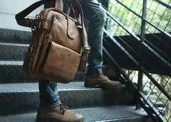 Cool Leather Mens Small Handbag Messenger Bag Shoulder Bag for men
