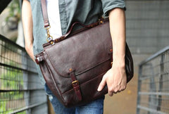 Cool Leather Mens Briefcase Messenger Bag Handbag Shoulder Bag for men