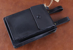 Leather Belt Pouch Mens Small Cases Waist Bag Hip Pack Belt Bag Fanny Pack Bumbag for Men - imessengerbags