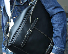 Cool Leather Mens Backpacks Travel Backpack Laptop Backpack for Men