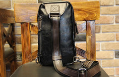 Cool Leather Slings Bag for Men Chest Bag Sling Shoulder Bag For Men