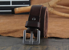 Genuine Leather Punk Rock Biker Trucker Mens Belt Men Black Coffee Belt for Men - imessengerbags
