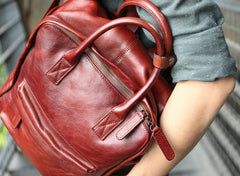 Cool Leather Mens Backpacks Travel Backpack Laptop Backpacks for men
