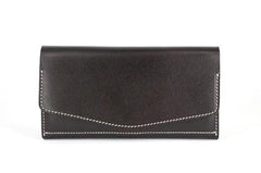 Cool Handmade Mens Leather Long Wallet Envelope Long Bifold Wallet for Men - imessengerbags
