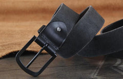 Genuine Leather Punk Rock Biker Trucker Mens Belt Men Black Coffee Belt for Men