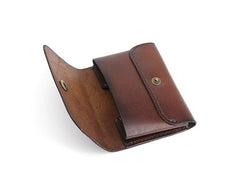 Leather Mens Front Pocket Wallet Small Wallets Card Wallet Change Wallet for Men