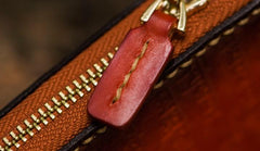 Handmade Leather Tibetan Mens Chain Biker Wallet Cool Leather Wallet Long Clutch Wallets for Men - imessengerbags