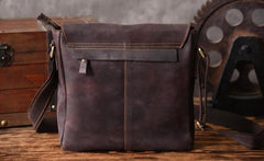 Handmade Leather Mens Cool Shoulder Bag Messenger Bag Chest Bag Bike Bag Cycling Bag for men - imessengerbags