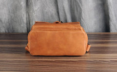 Genuine Leather Mens Cool Backpack Sling Bag Large Black Travel Bag Hiking Bag for men