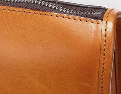 Handmade Leather Mens Cool Messenger Bag Briefcase Work Bag Laptop Bag for men - imessengerbags