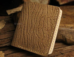 Handmade Leather Mens Cool Slim Leather Wallet Men billfold Wallets Bifold for Men - imessengerbags