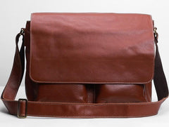 Handmade Leather Mens Cool Shoulder Bag Messenger Bag Chest Bag Bike Bag Cycling Bag for men - imessengerbags