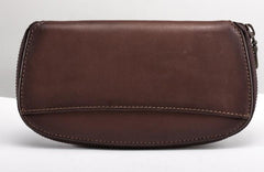 Vintage Leather Long Wallets for Men Zipper Long Wallet - imessengerbags