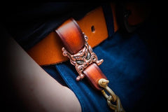 Leather biker trucker Tibetan Keychain wallet Chain for chain wallet biker wallet trucker wallet - imessengerbags