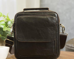 Cool Leather Mens Small Side Bag Messenger Bag Shoulder Bags for Men - imessengerbags