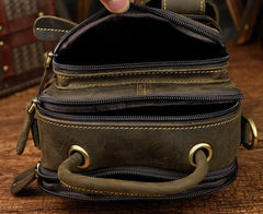 Vintage Leather Belt Pouches for Men Waist Bag BELT BAG Shoulder Bags For Men