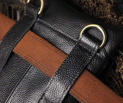 Leather Mens Small Side Bag COURIER BAG Waist Bag Holster Belt Case Belt Pouch for Men