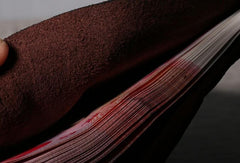 Handmade Genuine Leather Mens Cool Slim Leather Wallet Men Small Wallets Bifold for Men - imessengerbags