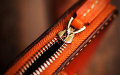 Handmade Leather Mens Tibetan Chain Biker Wallet Cool Leather Wallet Long Clutch Wallets for Men - imessengerbags