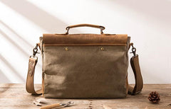 Leather Canvas Messenger Bags for men Vintage Shoulder Bag for men - imessengerbags