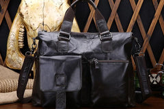 Vintage Leather Mens Briefcase Business Briefcase Cool Work Briefcase For Men - imessengerbags