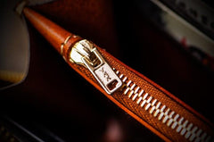 Handmade Leather Mens Chain Biker Wallet Cool Leather Wallet Long Clutch Wallets for Men - imessengerbags