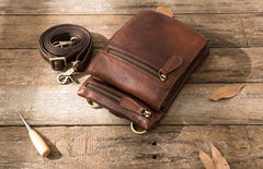 Leather Belt Pouch Belt Cases Mens Waist Bag Shoulder Bag for Men