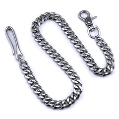 19'' SOLID STAINLESS STEEL BIKER SILVER WALLET CHAIN Sliver LONG PANTS CHAIN Jeans Chain Jean Chain FOR MEN