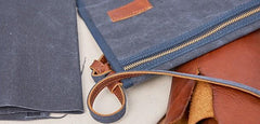 Mens Canvas Slim Cool Messenger Bag Side Bag Canvas Shoulder Bag for Men