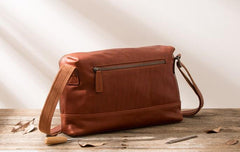 Black Brown Cool Leather Mens Shoulder Bags Messenger Bags for Men - imessengerbags