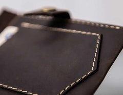 Vintage Leather Men Small Bifold Wallet Small Wallet for Men - imessengerbags