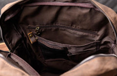 Oil Wax Canvas Mens Cool Backpack Sling Bag Large Sport Bag Travel Bag Hiking Bag for men