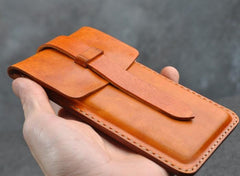 Handmade Leather Belt Pouch Mens Waist Bag Phone holsters for Men - imessengerbags