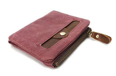 Mens Canvas Small Wallets for men Bifold Cool Men billfold Small Wallet - imessengerbags
