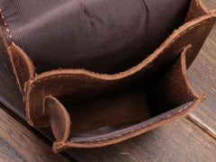 Leather Mens Cigarette Case with Belt Loop Cell Phone Holster Belt Pouch for Men
