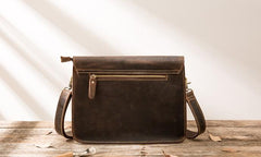 Vintage Leather Small Mens Cool Messenger Bags Small Shoulder Bag for Men