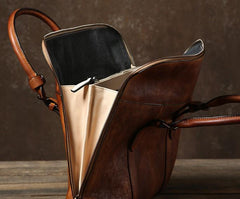 Handmade Leather Mens Briefcase Work Bag Laptop Bag Business Bag for Men - imessengerbags