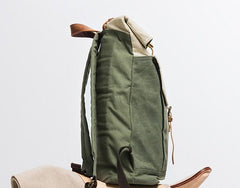 Cool Canvas Gray Travel Bag Mens Backpack Canvas Canvas School Bag for Men