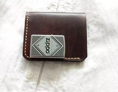 Vintage Leather Coffee Mens Small Wallet Leather Bifold Wallets for Men - imessengerbags