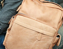 Leather Brown Mens Backpacks Cool Travel Backpack Laptop Backpack for men